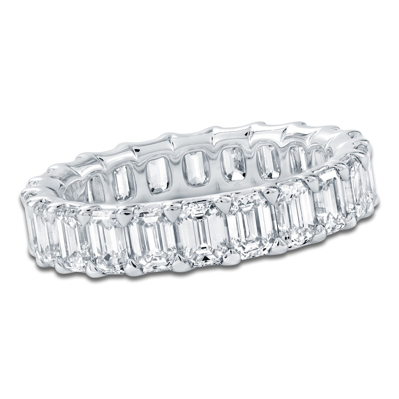 Certified Emerald-Cut Diamond Eternity Band 3-5/8