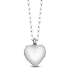 Thumbnail Image 3 of Shy Creation Natural Blue Sapphire & Diamond Heart Necklace 1/4 ct tw 14K White Gold 18&quot; JR55011952