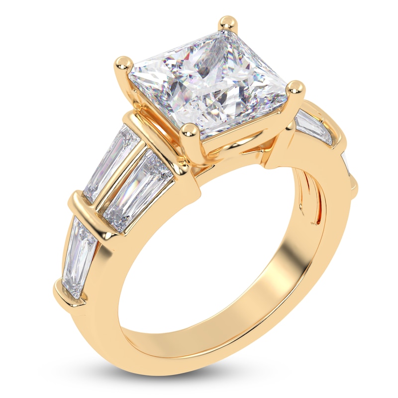 Main Image 2 of Princess-Cut Created By Jared Studio Lab-Created Diamond Engagement Ring 4-1/2 ct tw 14K Yellow Gold