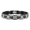 Thumbnail Image 1 of Men's Link Bracelet Stainless Steel & Black Ion-Plated Tungsten Carbide 8.5&quot;