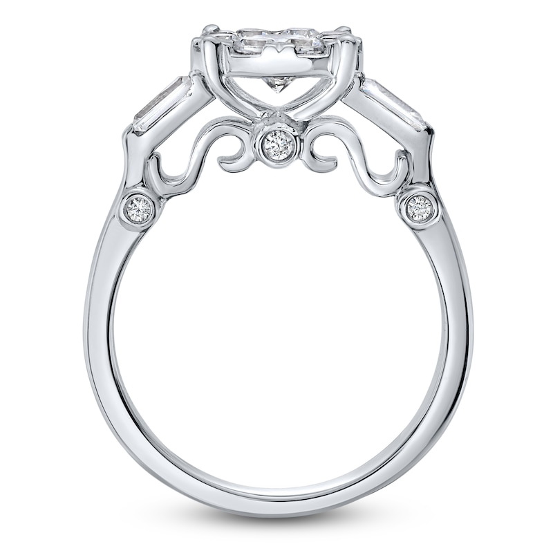 Main Image 2 of Brilliant Moments Round-Cut Diamond Halo Engagement Ring 1 ct tw 18K White Gold