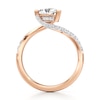 Thumbnail Image 2 of J'Lure Trillion Curved Brilliant-Cut Lab-Created Diamond Bypass Engagement Ring 1-1/4 ct tw 18K Rose Gold