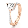 Thumbnail Image 4 of J'Lure Trillion Curved Brilliant-Cut Lab-Created Diamond Bypass Engagement Ring 1-1/4 ct tw 18K Rose Gold