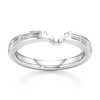 Thumbnail Image 1 of J'Lure Baguette-Cut Lab-Created Diamond Contour Wedding Band 1/3 ct tw 18K White Gold