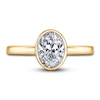 Thumbnail Image 3 of Diamond Solitaire Engagement Ring 2 ct tw Bezel-Set Oval 14K Yellow Gold (I2/I)