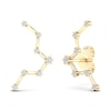 Thumbnail Image 4 of Diamond Pisces Constellation Earrings 1/8 ct tw Round 14K Yellow Gold