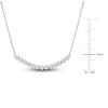 Thumbnail Image 4 of Diamond Bar Necklace 1/2 ct tw Round 14K White Gold 16&quot;