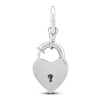 Thumbnail Image 0 of Charm'd by Lulu Frost Heart Padlock Charm 10K White Gold