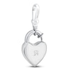 Thumbnail Image 1 of Charm'd by Lulu Frost Heart Padlock Charm 10K White Gold