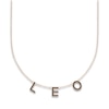 Thumbnail Image 1 of Juliette Maison Black Diamond Station Name Necklace 7/8 ct tw Round 10K Rose Gold