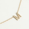 Thumbnail Image 6 of Juliette Maison Black Diamond Station Name Necklace 7/8 ct tw Round 10K Rose Gold