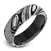 Thumbnail Image 1 of Men's Damascus Wedding Band Black Tungsten/Damascus Steel 7.0mm