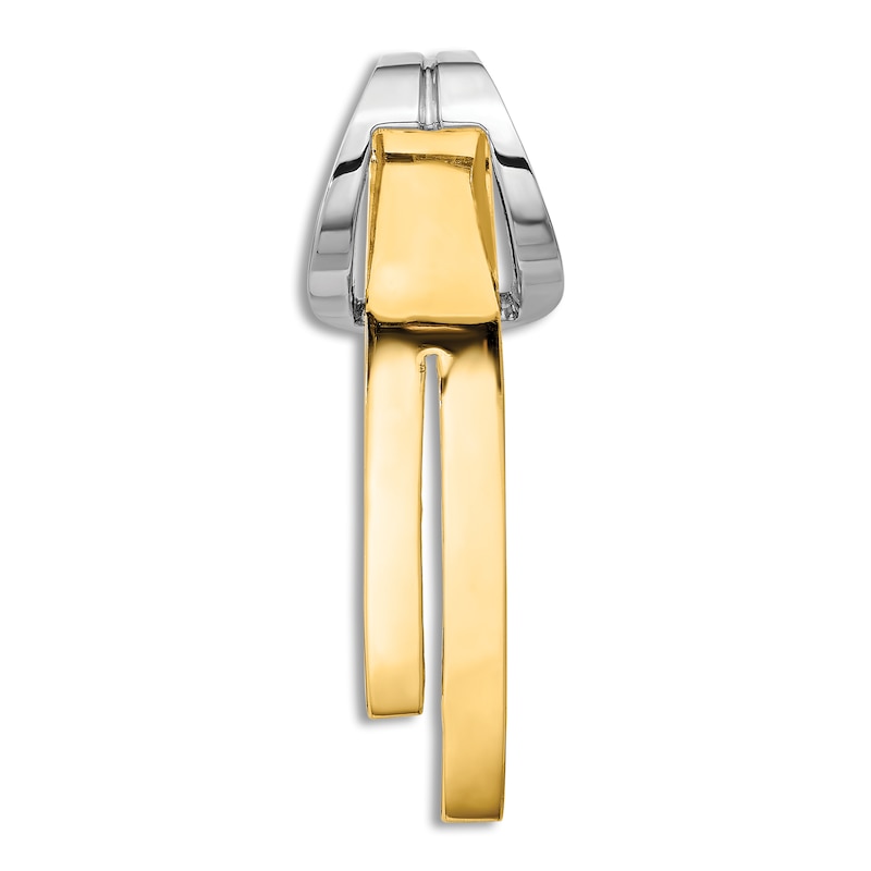 Dog Tag Charm 14K Yellow Gold