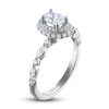 Thumbnail Image 2 of Vera Wang WISH Diamond Engagement Ring 1 ct tw Oval/Round 14K White Gold