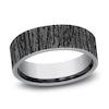 Thumbnail Image 1 of Men's Tree Bark Wedding Band Grey Tantalum 7.0mm