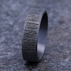 Thumbnail Image 4 of Men's Tree Bark Wedding Band Grey Tantalum 7.0mm