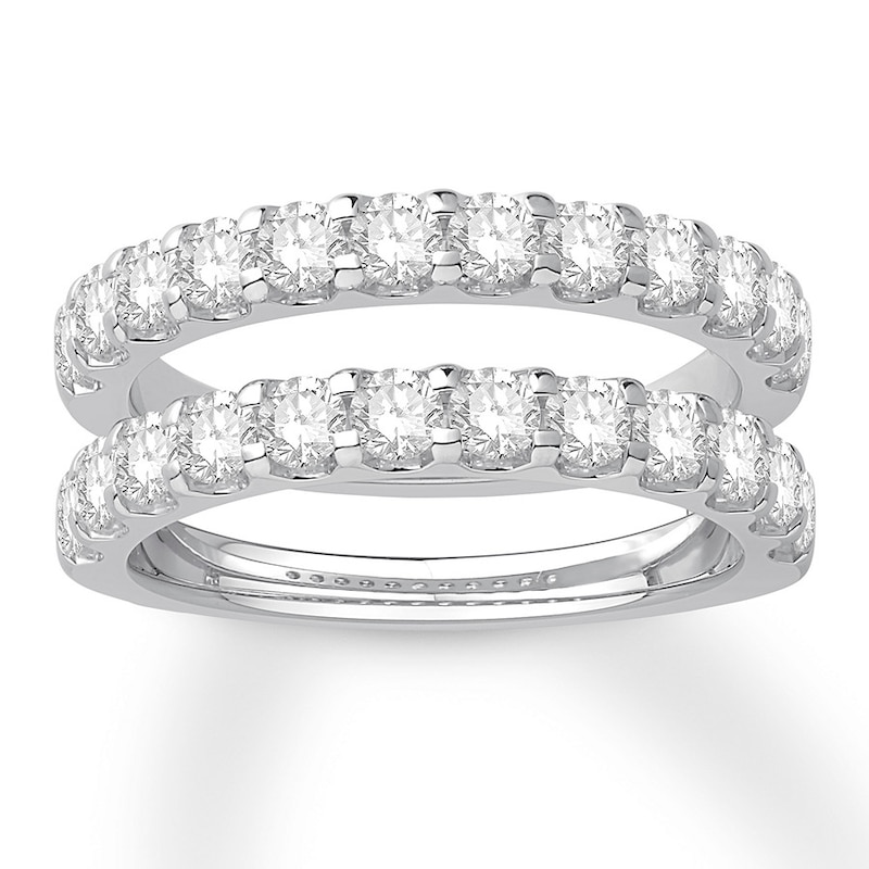 Diamond Anniversary Enhancer Band 1-1/2 ct tw Round 14K White Gold