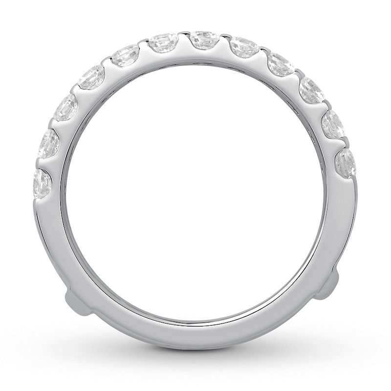 Diamond Anniversary Enhancer Band 1-1/2 ct tw Round 14K White Gold