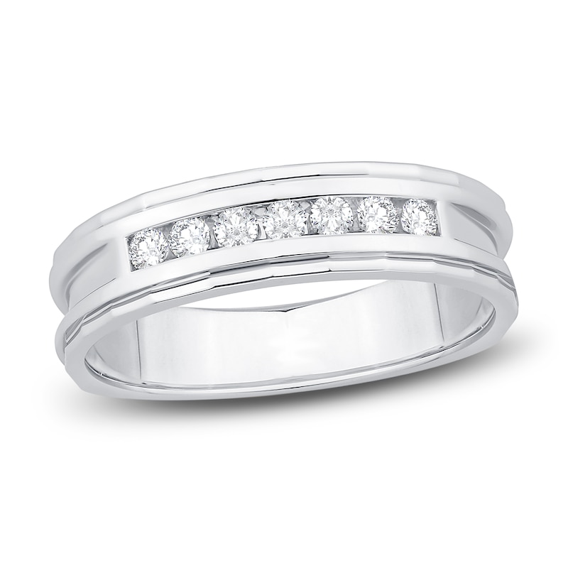 Men's Diamond Anniversary Band 1/4 ct tw Round 14K White Gold | Jared