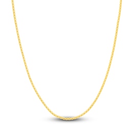 Solid Box Chain Necklace 18K Yellow Gold 24&quot; 2.7mm