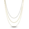 Thumbnail Image 2 of Shy Creation Diamond Triple Layer Necklace 3-1/8 ct tw Diamonds 14K Yellow Gold 18&quot; SC55023197Z17