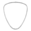 Thumbnail Image 0 of Emerald-Cut Lab-Created Diamond Tennis Necklace 26-1/2 ct tw 14K White Gold