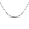Thumbnail Image 1 of Emerald-Cut Lab-Created Diamond Tennis Necklace 26-1/2 ct tw 14K White Gold
