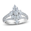 Thumbnail Image 1 of Oval, Round & Marquise-Cut Diamond Ring 1-1/4 ct tw 14K White Gold