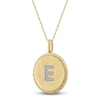 Thumbnail Image 2 of Diamond Initial E Pendant Necklace 1/20 ct tw 14K Yellow Gold