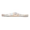 Thumbnail Image 3 of Round & Baguette-Cut Diamond Contour Anniversary Band 1/4 ct tw 14K Rose Gold