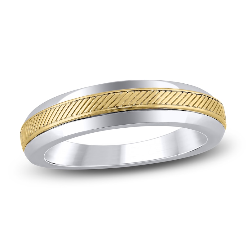 High-Polish Anniversary Band 14K Two-Tone Gold 5mm