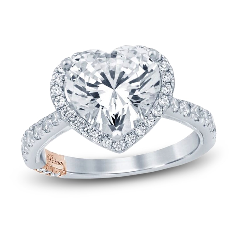 Main Image 1 of Pnina Tornai Lab-Created Diamond Heart-Shaped Engagement Ring 3-5/8 ct tw 14K White Gold