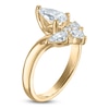 Thumbnail Image 1 of Brilliant Moments Pear-Shaped & Round-Cut Diamond Chevron Engagement Ring 1-1/4 ct tw 14K Yellow Gold