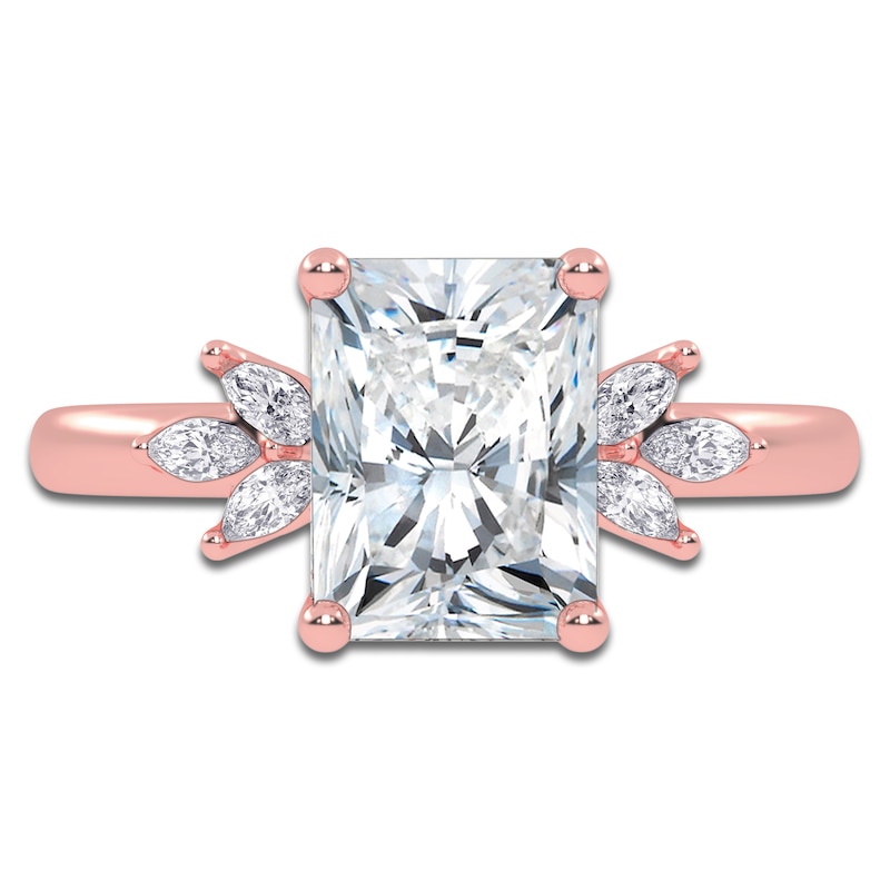 Main Image 3 of Radiant-Cut Created By Jared Studio Lab-Created Diamond Engagement Ring 2-1/6 ct tw 14K Rose Gold