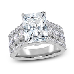 Radiant-Cut Created By Jared Studio Lab-Created Diamond Engagement Ring 4-3/4 ct tw 14K White Gold