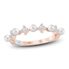 Thumbnail Image 1 of Pnina Tornai Cultured Pearl & Diamond Quatrefoil Anniversary Ring 1/6 ct tw 14K Rose Gold