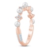 Thumbnail Image 2 of Pnina Tornai Cultured Pearl & Diamond Quatrefoil Anniversary Ring 1/6 ct tw 14K Rose Gold