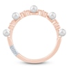 Thumbnail Image 4 of Pnina Tornai Cultured Pearl & Diamond Quatrefoil Anniversary Ring 1/6 ct tw 14K Rose Gold