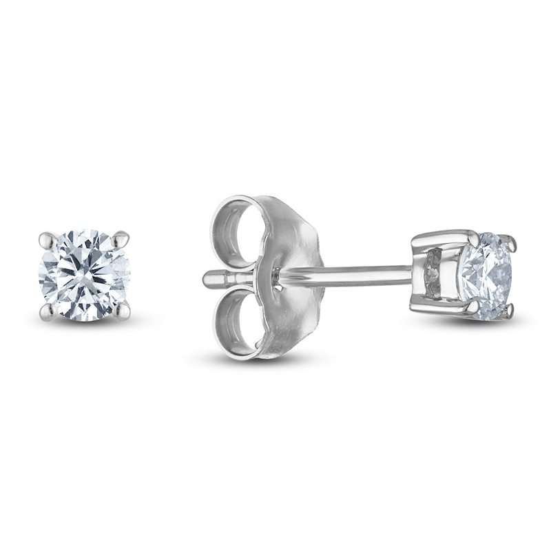 Main Image 2 of Round-Cut Lab-Created Diamond Solitaire Stud Earrings Gift Set 1-5/8 ct tw 14K White Gold (SI2/F)