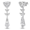 Thumbnail Image 2 of J'Lure Trillion Curved Brilliant-Cut, Half Moon Brilliant-Cut & Tie Step-Cut Lab-Created Diamond Dangle Earrings 3-1/3 ct tw 14K White Gold