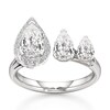 Thumbnail Image 1 of J'Lure Pear Step-Cut Lab-Grown Diamond Engagement Ring 2-1/5 ct tw 18K White Gold