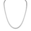 Thumbnail Image 1 of 1933 by Esquire Men's Square-Cut Natural White Topaz Necklace Sterling Silver 22&quot;