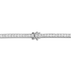 Thumbnail Image 4 of 1933 by Esquire Men's Square-Cut Natural White Topaz Necklace Sterling Silver 22&quot;