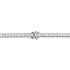 Thumbnail Image 4 of 1933 by Esquire Men's Square-Cut Natural White Topaz Bracelet Sterling Silver 8.5&quot;