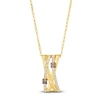 Thumbnail Image 1 of Le Vian Diamond Multi-Row Crisscross Necklace 1/2 ct tw 14K Honey Gold 19&quot;