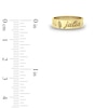 Thumbnail Image 6 of Birth Flower & Name Ring 24K Yellow Gold-Plated Sterling Silver