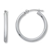 Thumbnail Image 0 of Hoop Earrings 14K White Gold 20mm