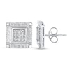 Thumbnail Image 2 of Men's Stud Earrings 1/5 ct tw Diamonds 10K White Gold