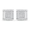 Thumbnail Image 3 of Men's Stud Earrings 1/5 ct tw Diamonds 10K White Gold