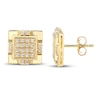 Thumbnail Image 2 of Men's Stud Earrings 1/4 ct tw Diamonds 10K Yellow Gold